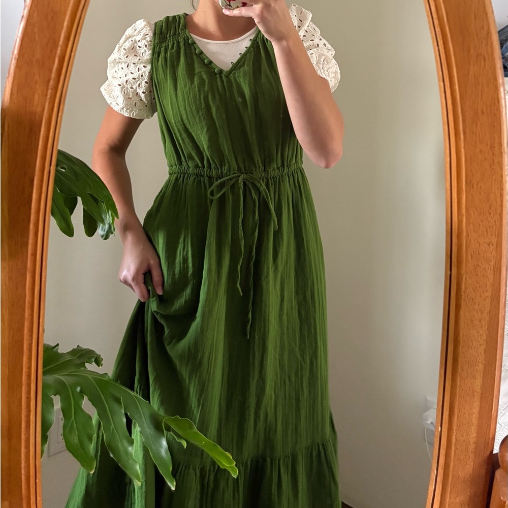 time and tru green green sleeveless dress 🍀